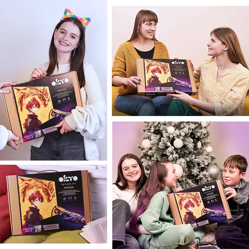 Творчески комплект за 3D картина с лек моделин - Manga - Огън - Image 8