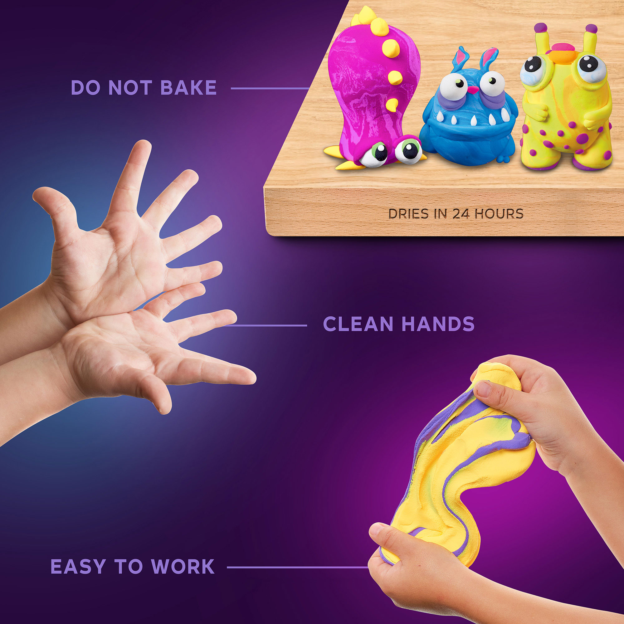 Творчески комплект за обемни фигури с лек моделин 36 цвята - Image 5