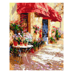 Рисуване по номера с акрилни бои върху платно на подрамка 40х50 см. - Магазин за цветя