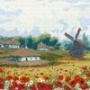 Рисуване по номера с акрилни бои върху платно на подрамка 40х50 см. - Ферма през лятото