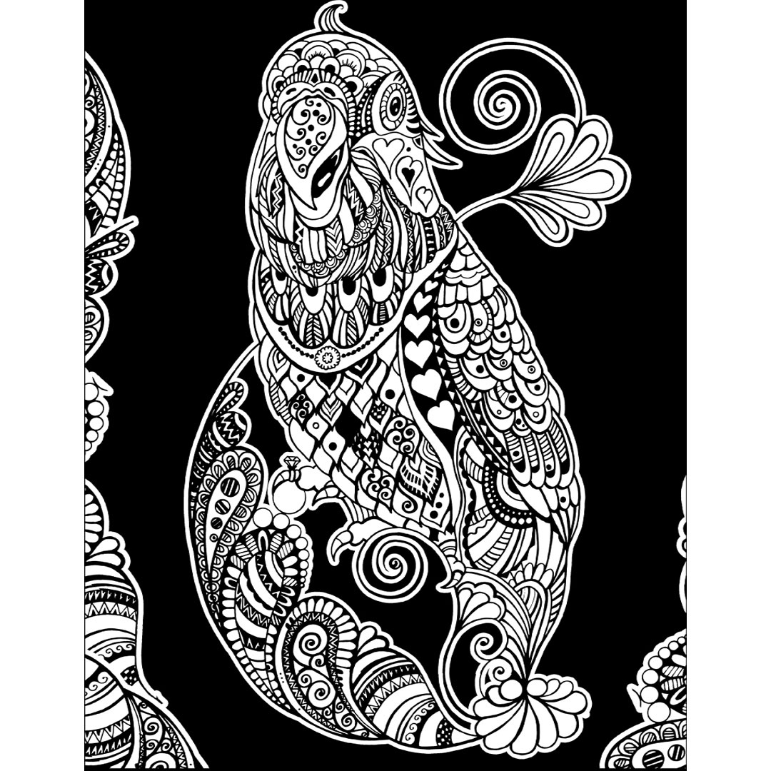 Картина за оцветяване 47х35 - Папагал - Image 2