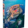 Пъзел Black Sea от 500 части – въздушна фотография на остров „Света Анастасия“ от Владислав Терзийски, показваща скалистия остров с постройки, заобиколен от синьото море.