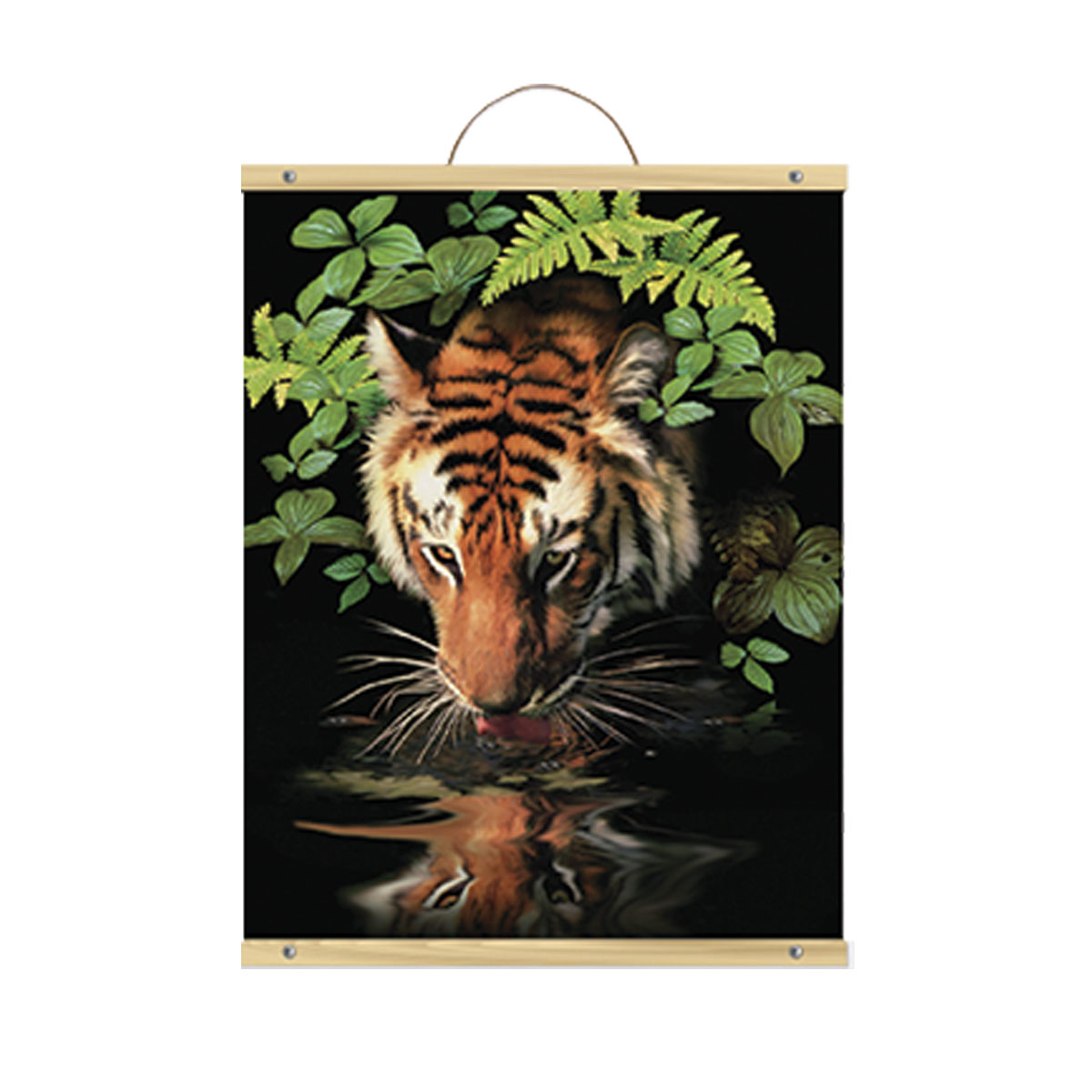 Рисуване по номера - акрилни бои върху платно на ролка -"Тигър"