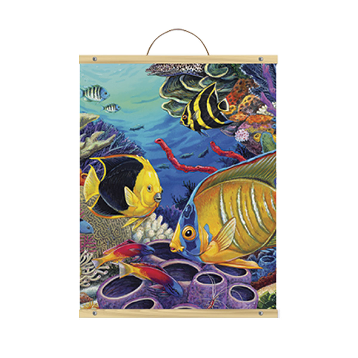 Рисуване по номера - акрилни бои върху платно на ролка - "Коралов риф"