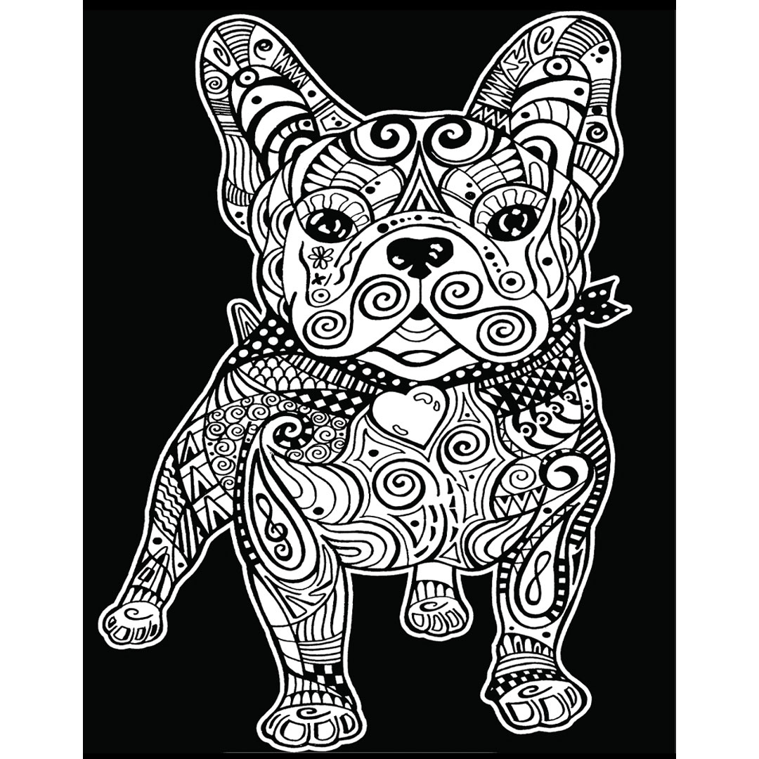 Картина за оцветяване 29,7х21 - Френски булдог - Image 2