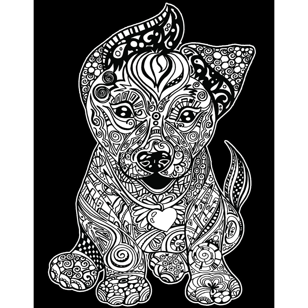 Картина за оцветяване 29,7х21 - Куче - Image 2