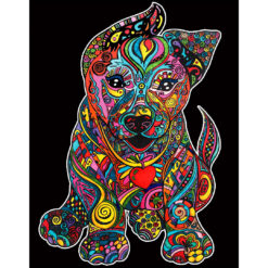 Картина за оцветяване 29,7х21 - Куче