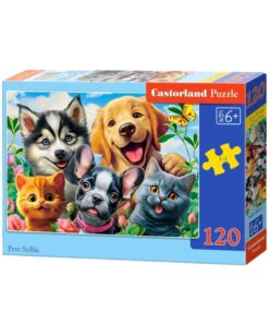 Пъзел Castorland от 120 части - Селфи на домашни любимци