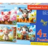 Пъзел 4Х ел. Castorland Сладки животни