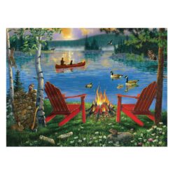 Рисуване по номера с акрилни бои - Adult за напреднали - 39х30 - Езеро