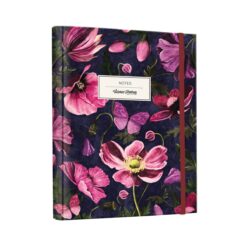 Планер с твърда корица и скрита спирала, 16,3 × 22,2 см, със затваряне с ластик