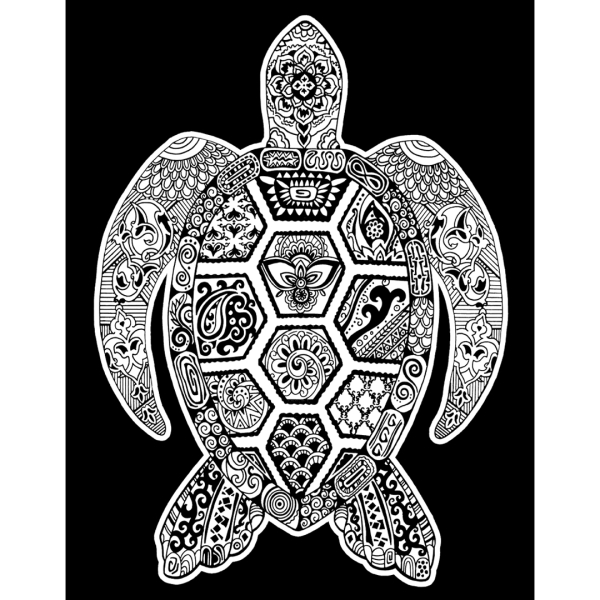 Картина за оцветяване 47х35 - Костенурка - Image 2