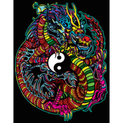 Картина за оцветяване 47х35 - Ин и Ян