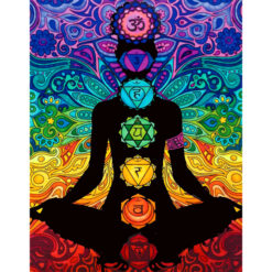 Картина за оцветяване велур -"Чакри" различни размери