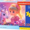 Пъзел Castorland от 100 части - Принцеса с еднорог