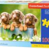 Пъзел Castorland от 100 части - Сладки кученца