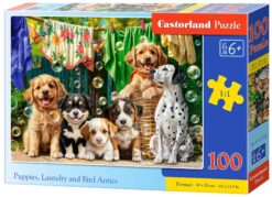 Пъзел Castorland от 100 части - Кучешки лудории