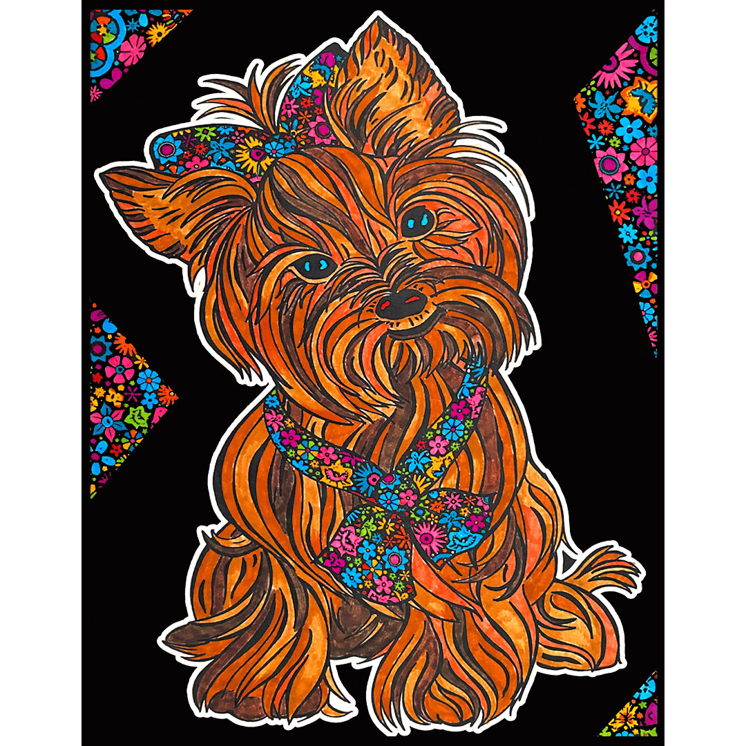 Картина за оцветяване 29,7х21 - Йоркшир