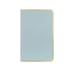 Тефтер Monaco-Vegan А5 с твърда корица от еко кожа, метален кант и редове