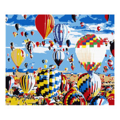 Комплект 2 в 1 – рисуване по номера и диамантен гоблен с въздушни балони, размер 40×50 см