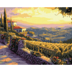 Рисуване по номера с акрилни бои върху платно на подрамка 40х50 см. - Италианска вечер