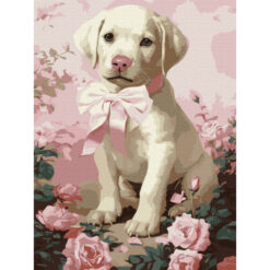 Рисуване по номера с акрилни бои върху платно на подрамка 30х40 см. - Пухкав подарък