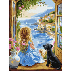 Рисуване по номера с акрилни бои върху платно на подрамка 30х40 см. - Мечтание