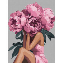 Рисуване по номера с акрилни металик бои върху платно на подрамка 30х40 см. - Мечтателност