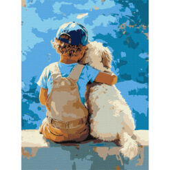 Рисуване по номера с акрилни бои върху платно на подрамка 30х40 см. - Приятели