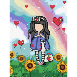 Pисуване по номера aкрилни бои върху платно на подрамка 30х40 см. Santoro Gorjuss - Бъди добър